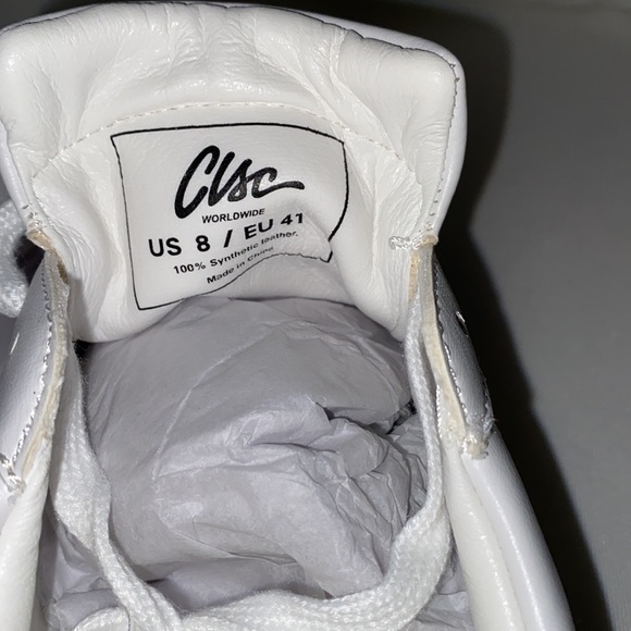 CLSC white low top Classic Sneaker. Men Size 8 - Picture 6 of 6